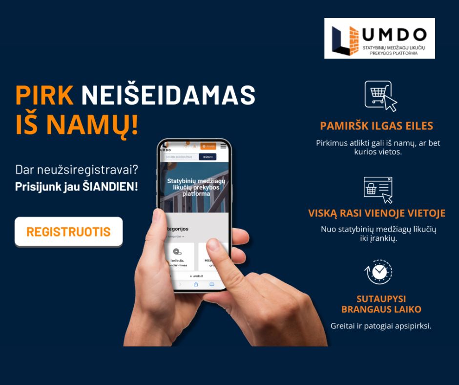 STATYBINIŲ MEDŽIAGŲ PLATFORMA UMDO.LT